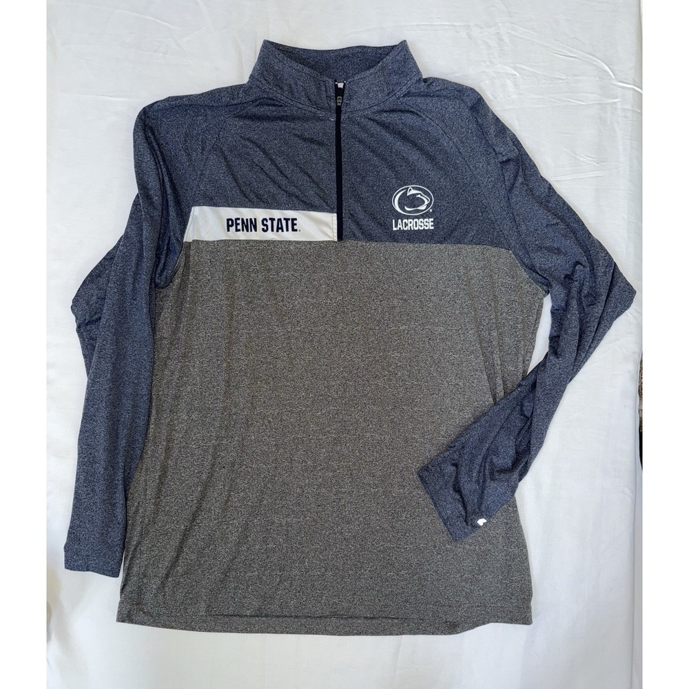 Penn State Nittany Lions Lacrosse - Men's - 1/4 Zip Pullover - L Colosseum - Picture 2 of 4